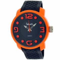 Reloj Select Fr-30 Negro Caja Naranja